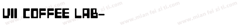 VII COFFEE LAB字体转换